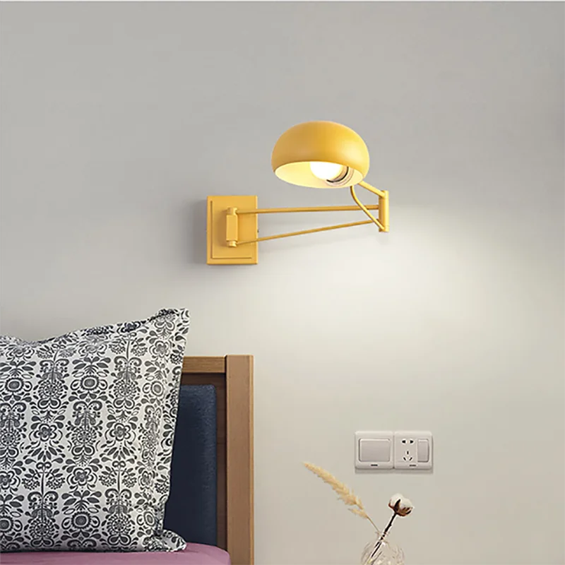 applique murale led moderne pliable et rétractable avec interrupteur