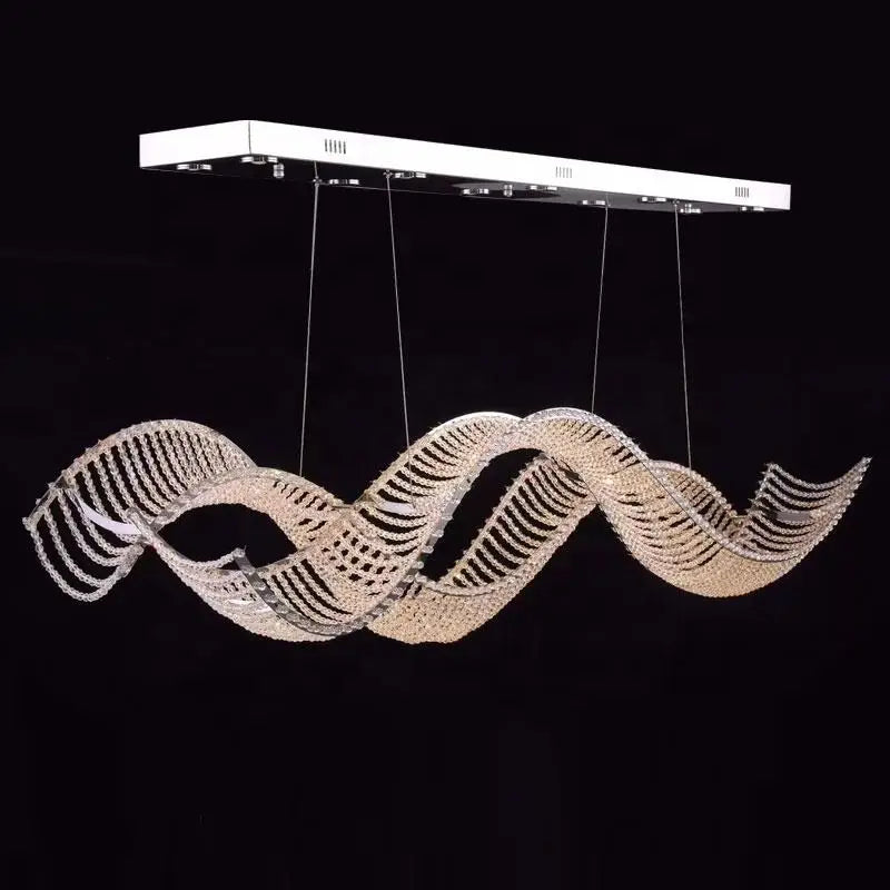 lustre de luxe moderne k9 en cristal suspendu personnalisé