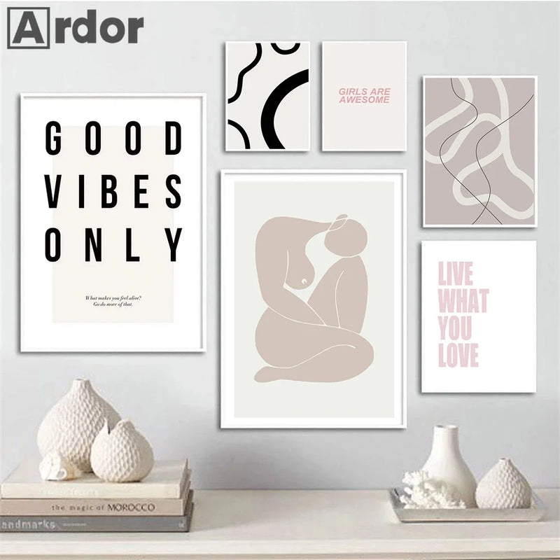 citations nordiques motivantes art mural typographie décorative