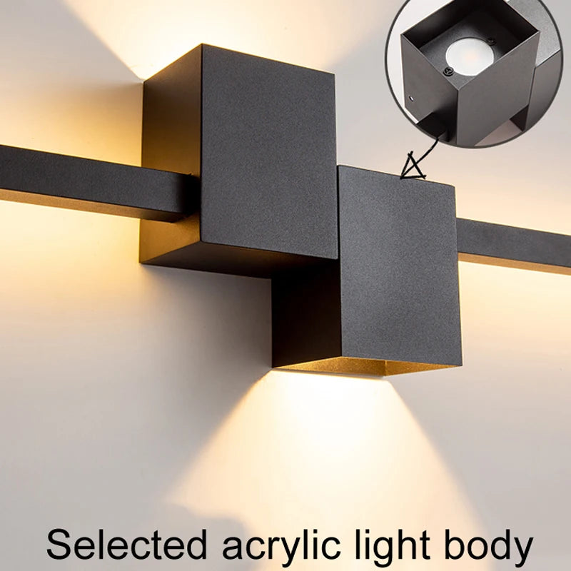 Applique murale led design nordique moderne luminaire décoratif monté en surface