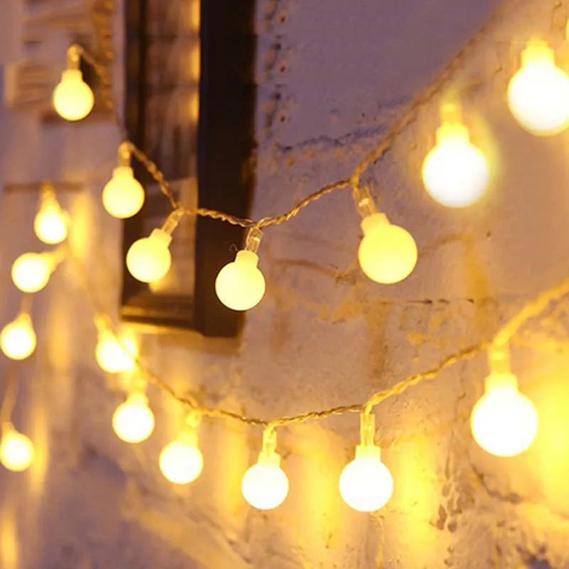 guirlande lumineuse led avec télécommande pour décoration festive extérieure