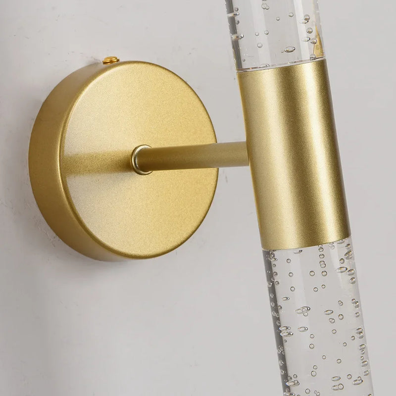 applique murale led double tête design minimaliste en cristal