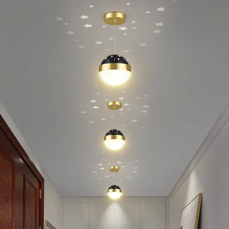 lustre moderne projection ciel étoilé éclairage intérieur décoratif