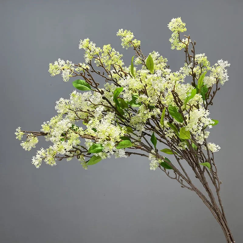 lot de 2 fleurs artificielles en saule des neiges décoratives