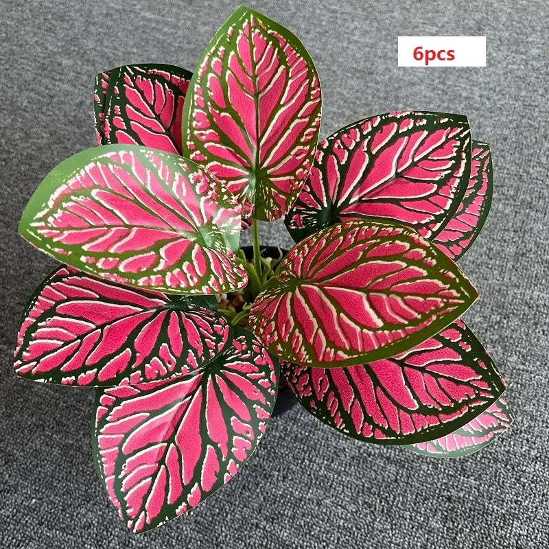 feuilles de phénix artificielles décoration verte en plastique