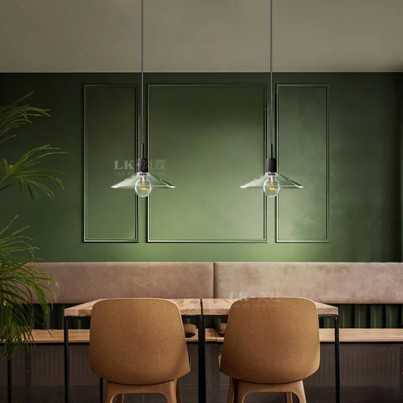 lustre rétro américain en cuivre pour bar restaurant boutique
