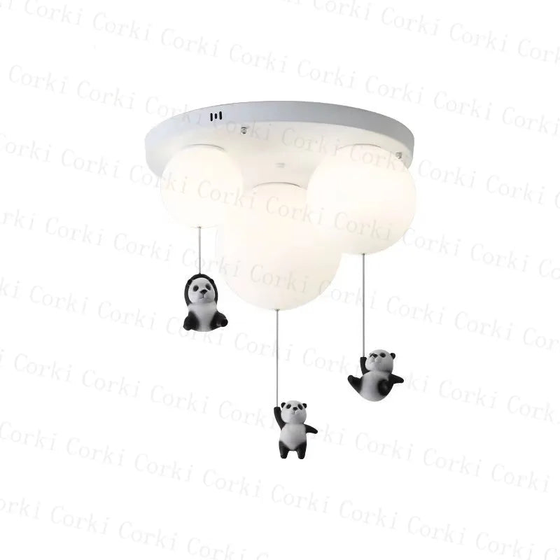 plafonnier led créatif dessin animé ours pour enfants