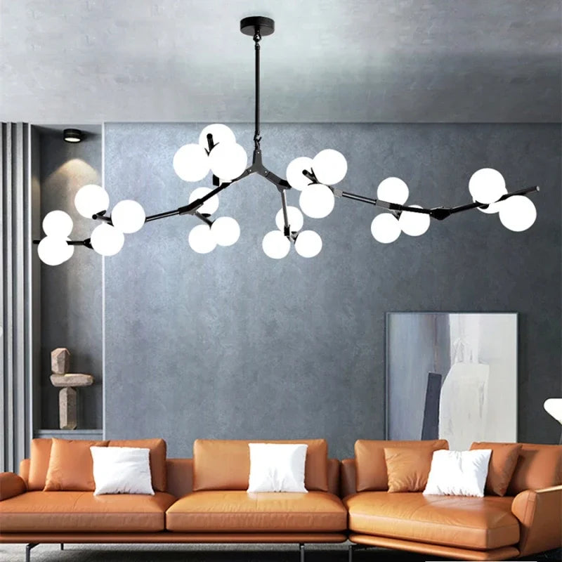 lustre style nordique moléculaire led créatif simple moderne