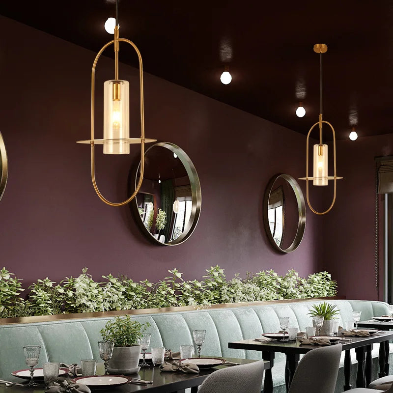 lustre en verre artistique design créatif pour éclairage personnalisé