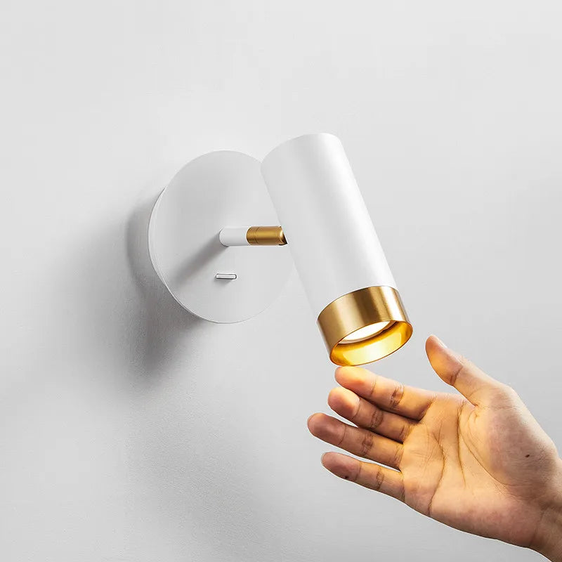 applique murale led rotative moderne avec éclairage intérieur réglable