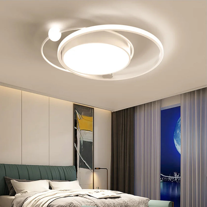 Lustres nordique moderne or