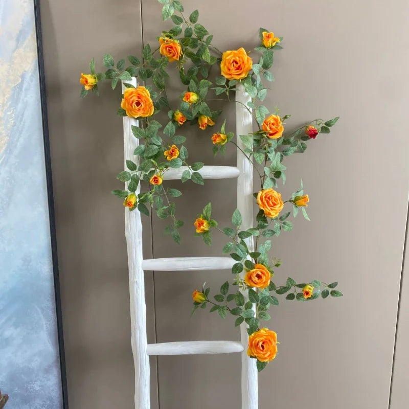 roses artificielles en soie pour décoration intérieure et extérieure