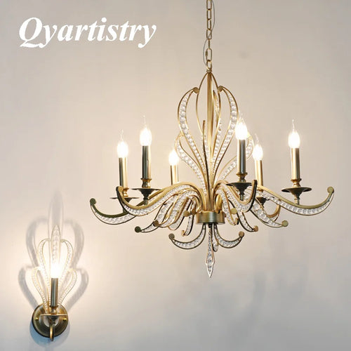 lustre de luxe or design moderne luminaire décoratif idéal bougie