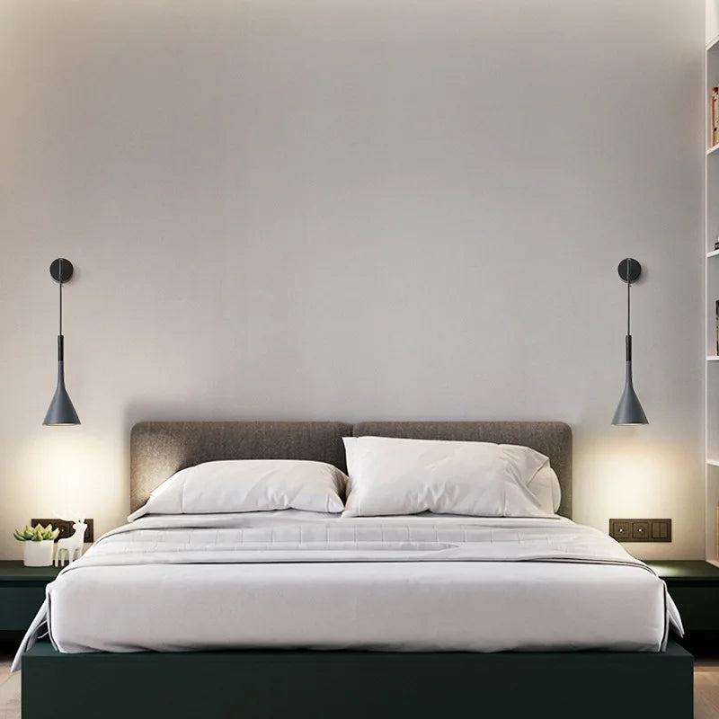 Applique murale LED E27 au design nordique moderne
