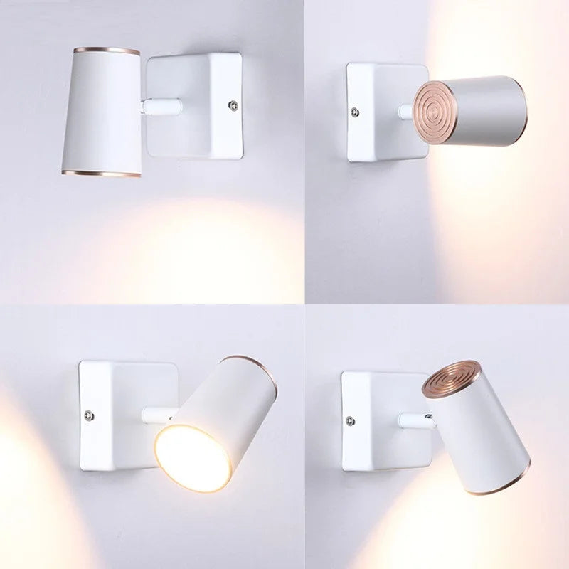 applique murale led moderne nordique rotation 350° pour décoration maison