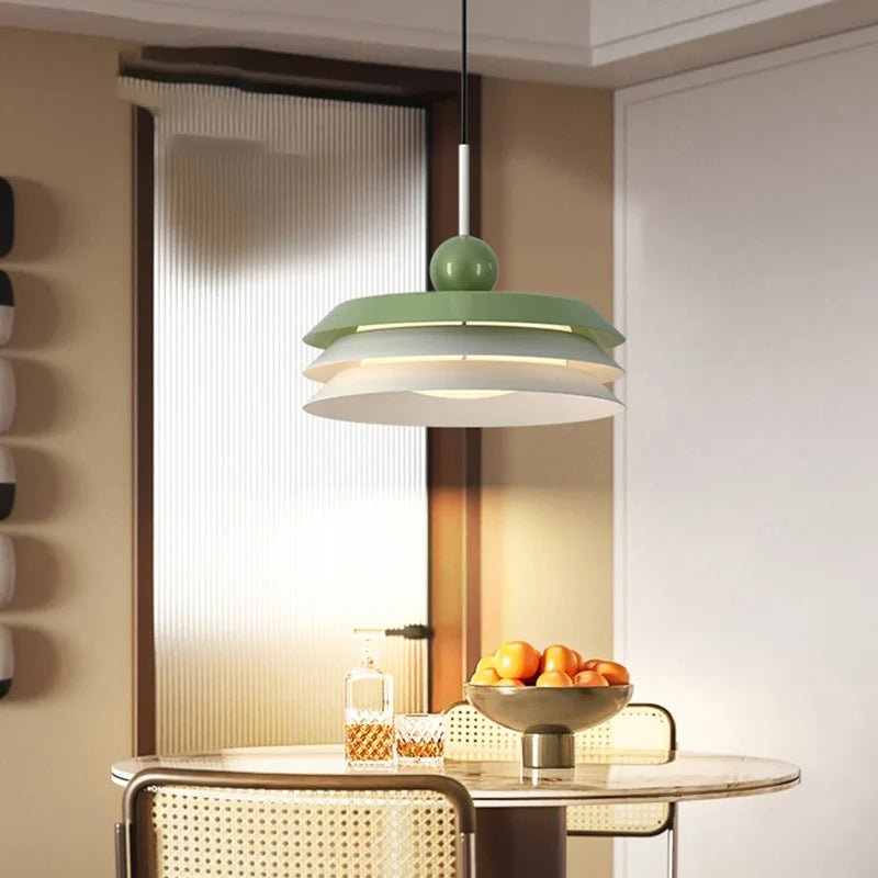 suspension moderne en métal avec 3 gradations et fil réglable