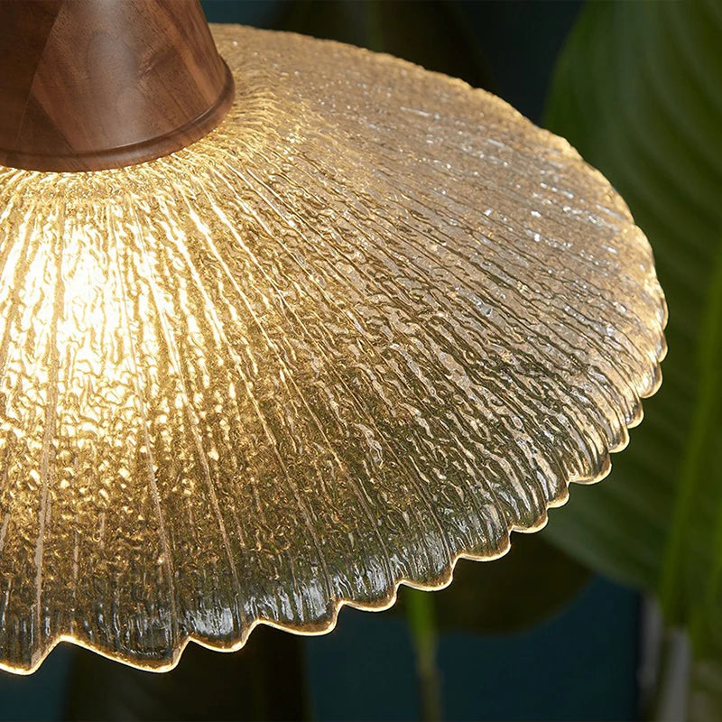 lustre suspension en laiton et verre pour décoration intérieure