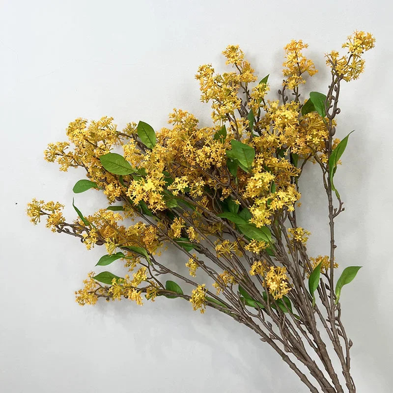 lot de 2 fleurs artificielles en saule des neiges décoratives