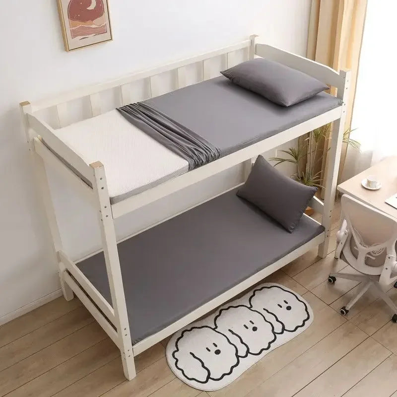 protège-matelas 360° avec fermeture éclair pour lit étudiant