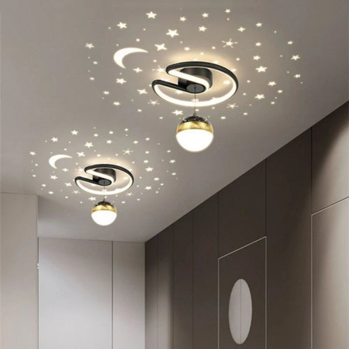 lustre nordique led créatif projection étoile ciel acrylique