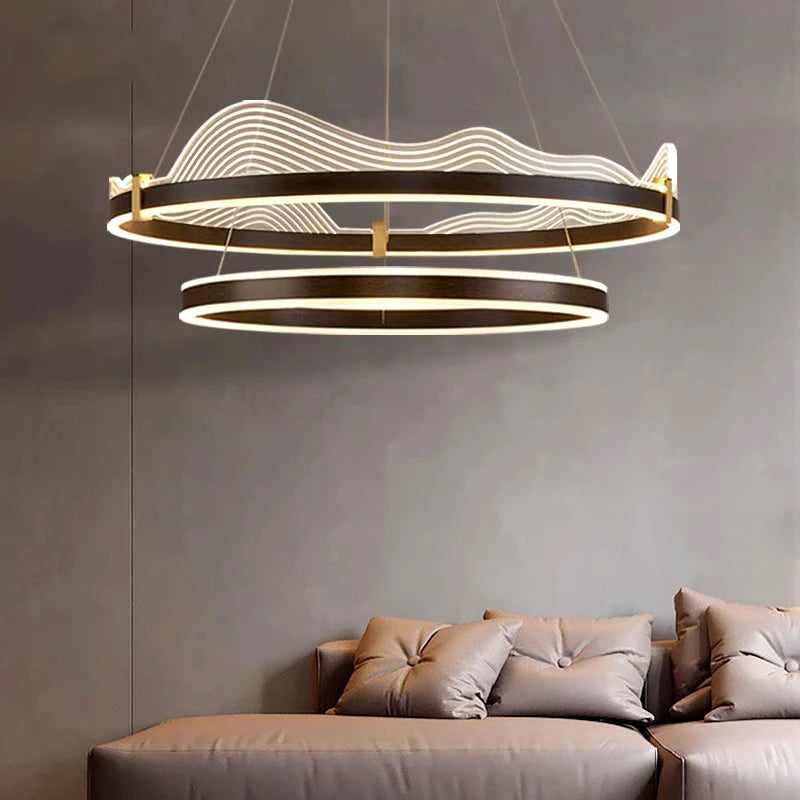 lustre atmosphérique moderne led suspension pour éclairage intérieur