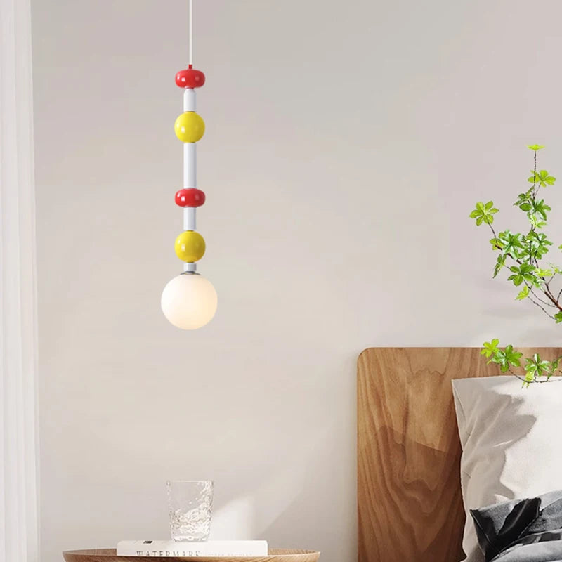 suspension boule en verre abat-jour haut plafond memphis