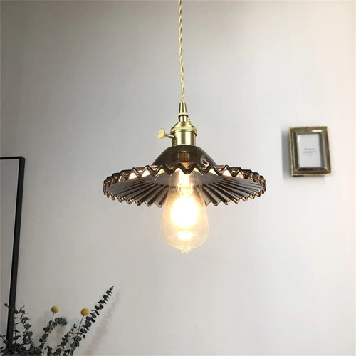 suspension vintage en verre pour décoration intérieure et éclairage