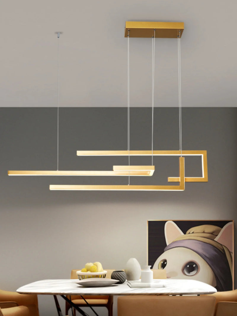 lustre led minimaliste moderne nordique pour restaurant bar