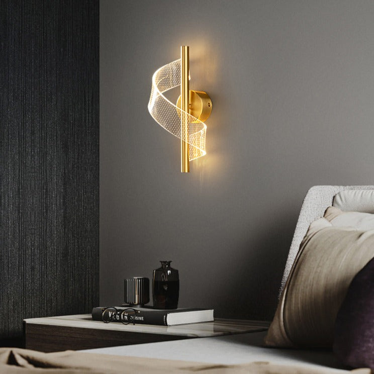 Applique murale LED minimaliste avec lumière ondulé Steal