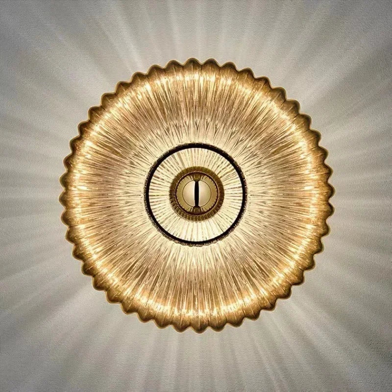 plafonnier led moderne en verre luxe pour décoration simple