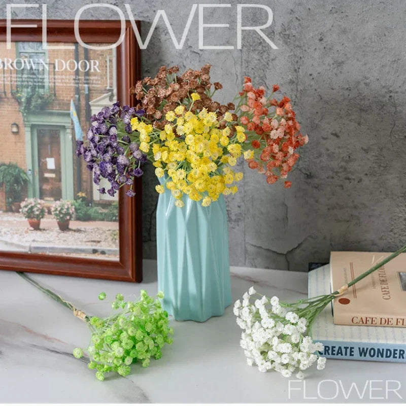 bouquet de gypsophiles artificielles pour décoration de mariage