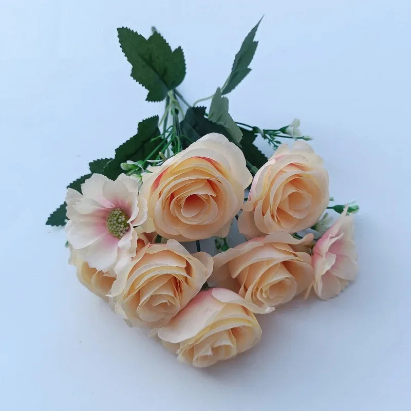 bouquets de roses artificielles pour mariage décoration romantique