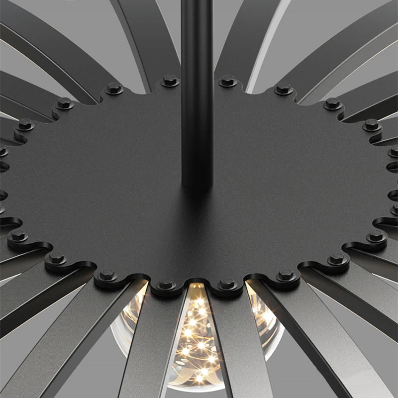 lustre led minimaliste design en aluminium