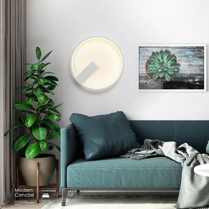 applique murale moderne en aluminium décorative d'intérieur