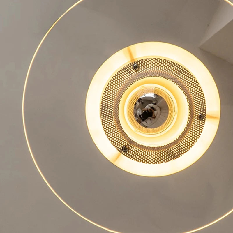lustre bauhaus en verre clair suspendu pour restaurant
