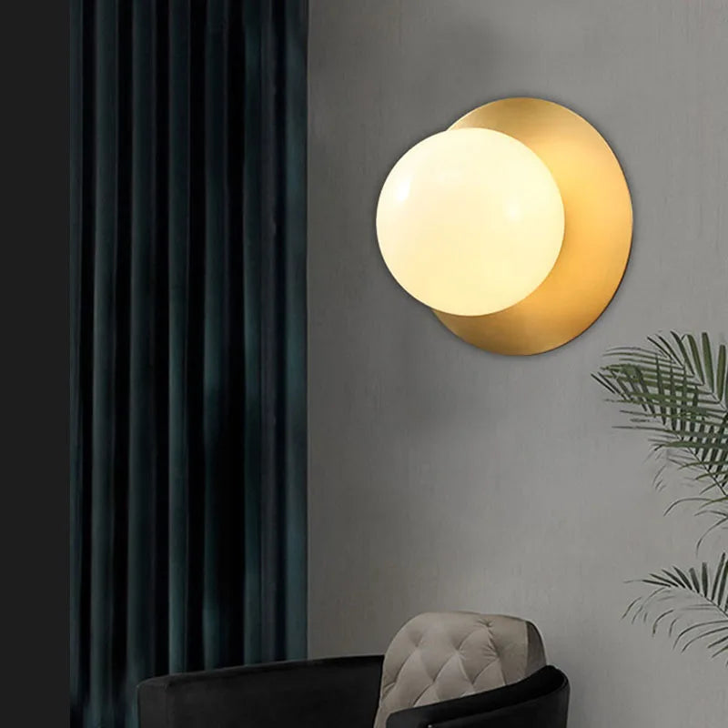 applique murale nordique en métal doré pour diverses utilisations