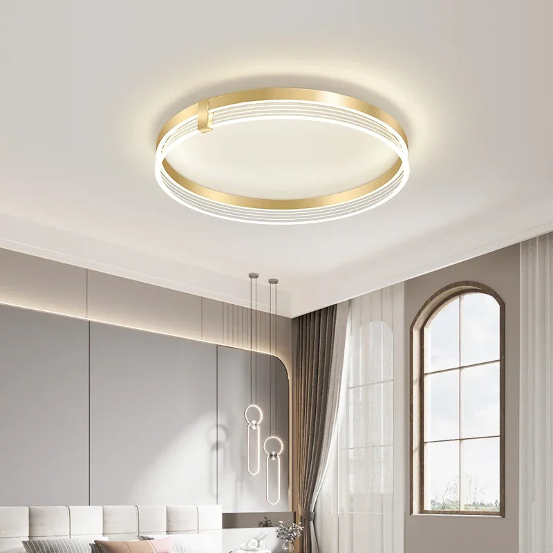 plafonnier led moderne minimaliste avec télécommande ronde