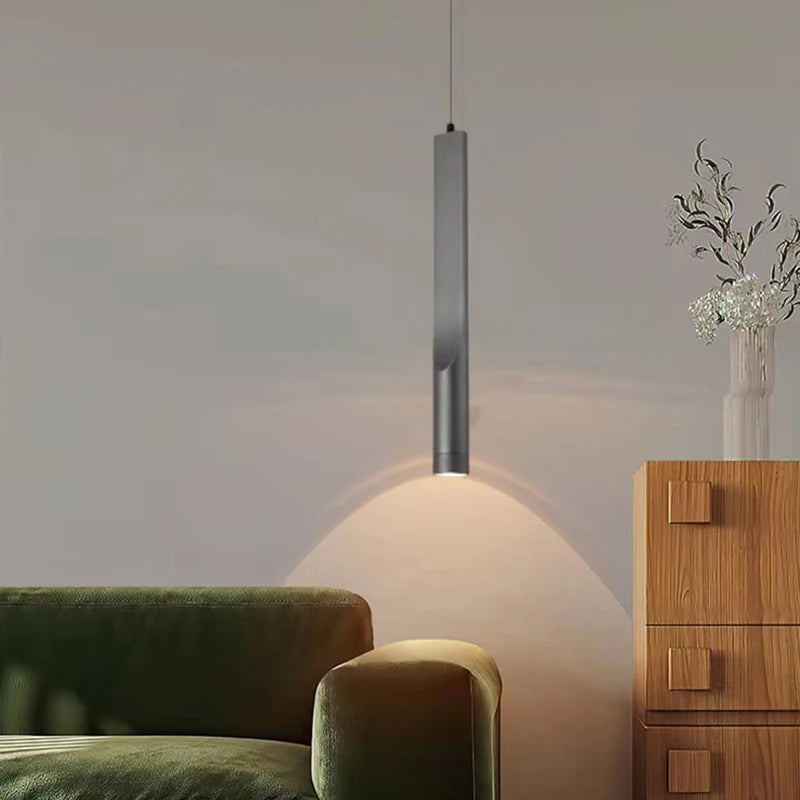 lustre moderne minimaliste en aluminium