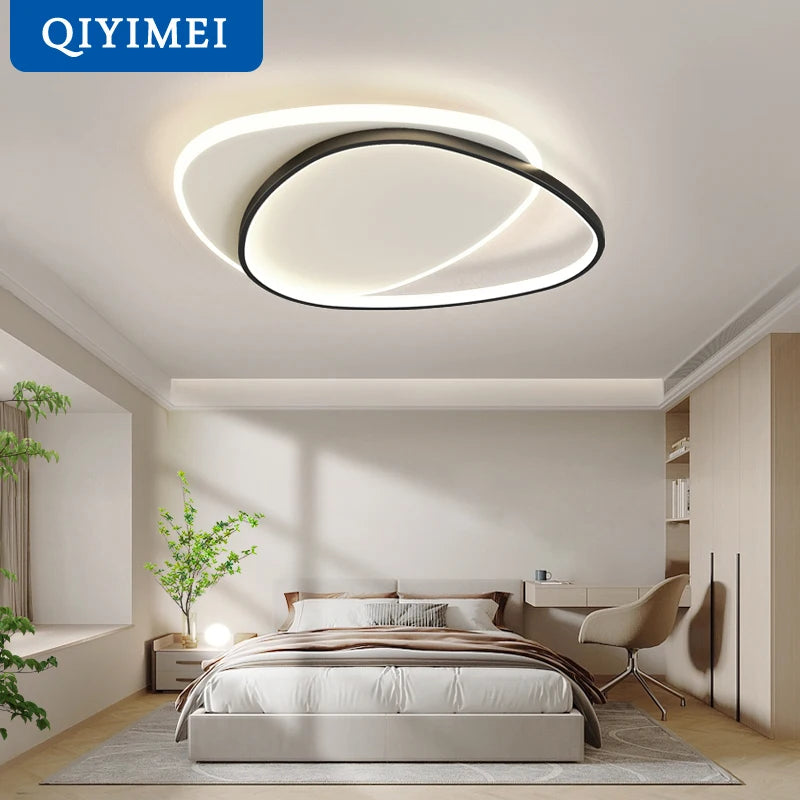 lustre moderne à leds pour intérieur rond luminaria lampara