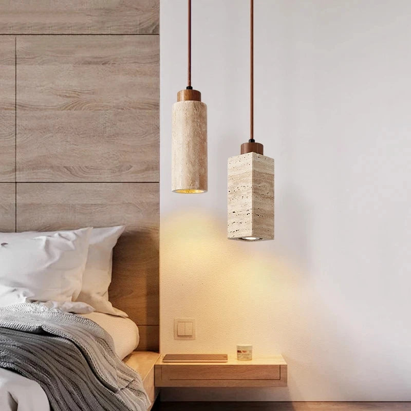 ensemble de 3 suspensions wabi sabi naturelles led