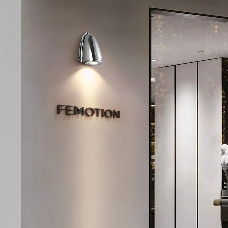 applique murale style industriel en fonte d'aluminium vintage