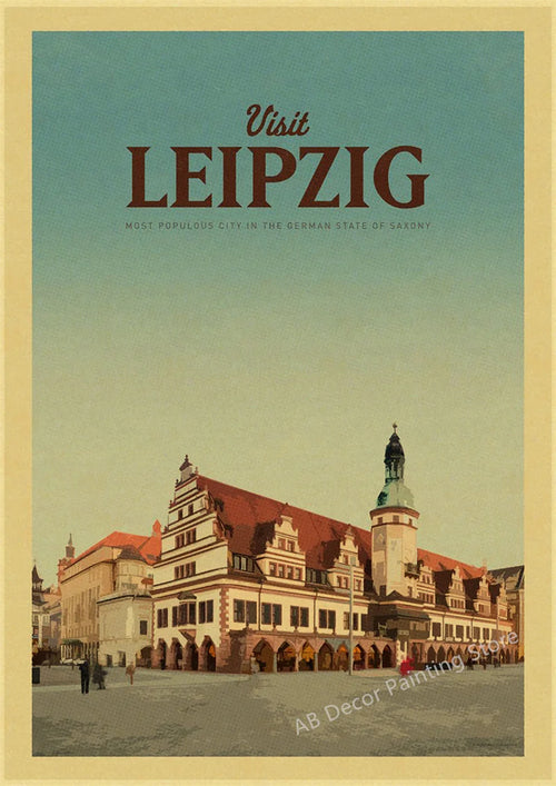 affiche de voyage rétro pour passionnés de tourisme