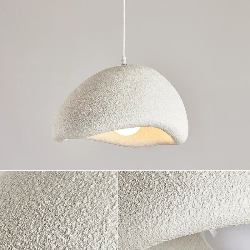 suspension led wabi-sabi nordique en résine pour café loft