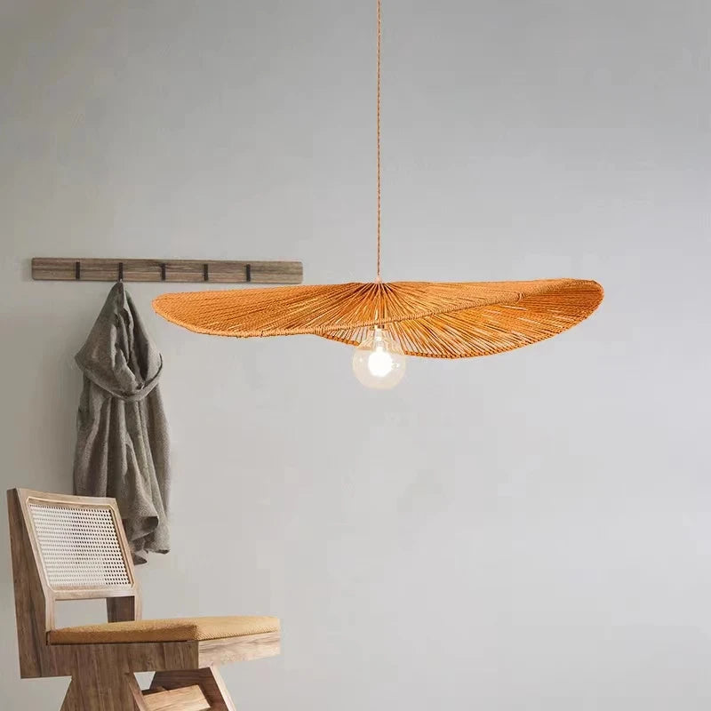 lustre led vertigo chanvre nordique simple moderne rétro créatif