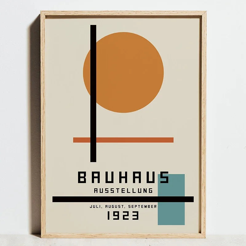 affiches géométriques Bauhaus art mural abstrait moderne