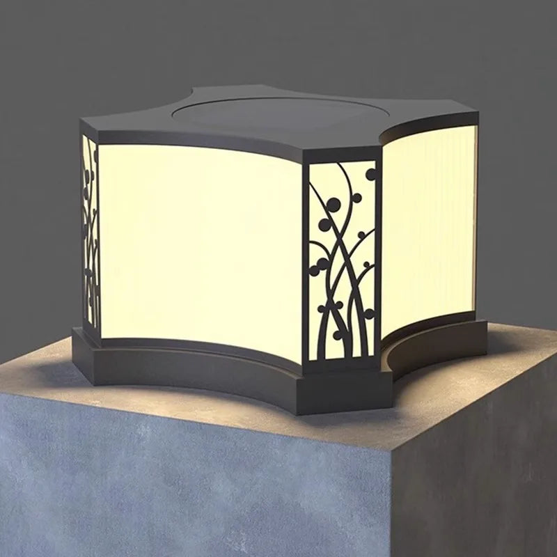 lampe solaire extérieure led en acier inoxydable pour jardin et clôture