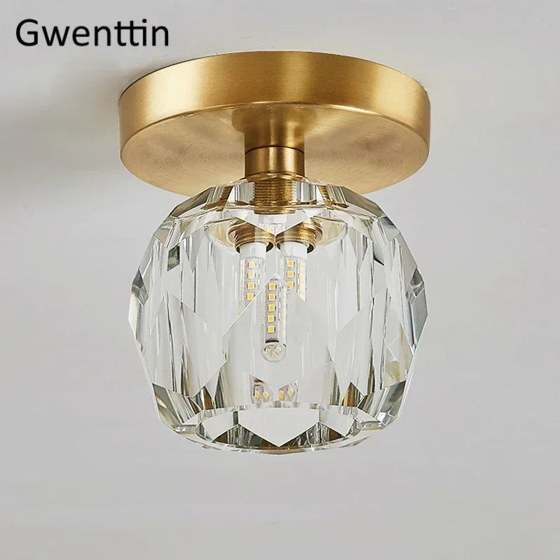 plafonnier moderne en cristal pour décoration intérieure élégante