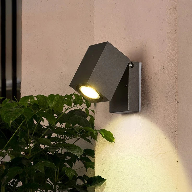 Applique murale LED pliante extérieure IP65 étanche jardin porche lumière GU10 COB cour extérieure applique murale luminaire 5W