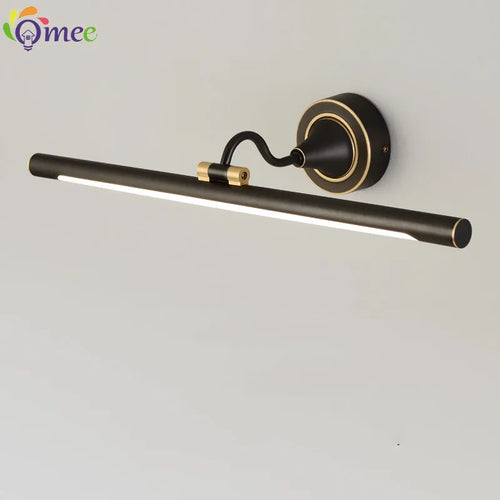 Américain Led salle de bain applique miroir lampe noir Bronze lampes de vanité pour la maison moderne intérieur appliques murales luminaire Makeu