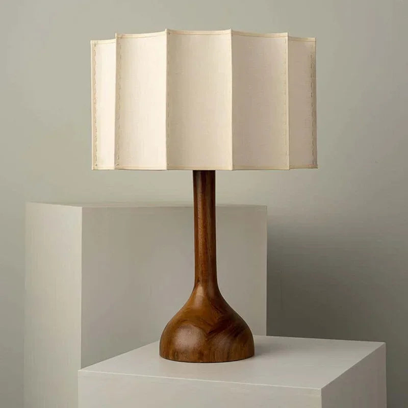 lampadaire en bois massif style wabi-sabi décoration zen design moderne